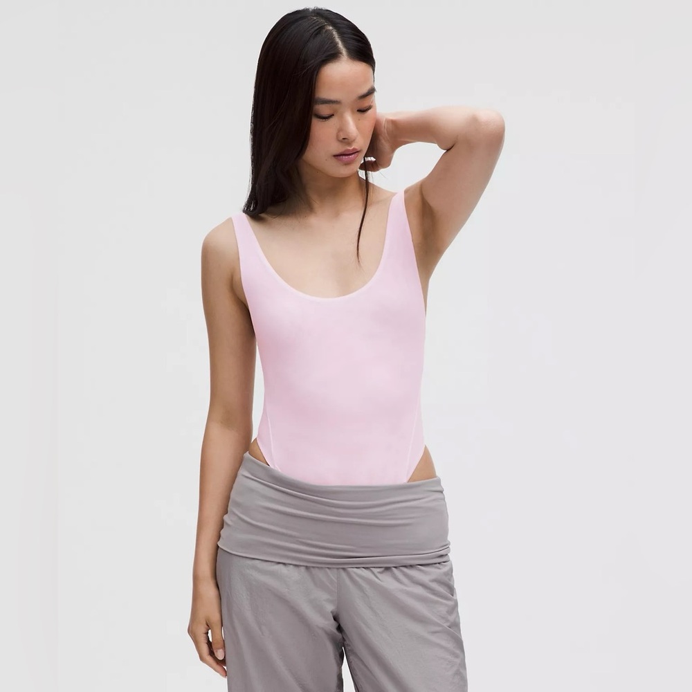 Lululemon Wundermost Ultra Soft Nulu Mesh Scoop Sleeveless Thong Bodysuit NWT